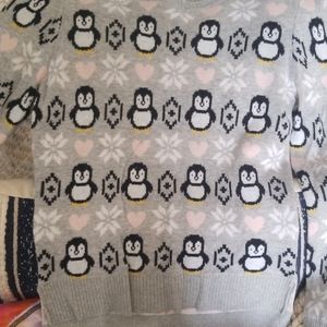 Girls penguin sweater